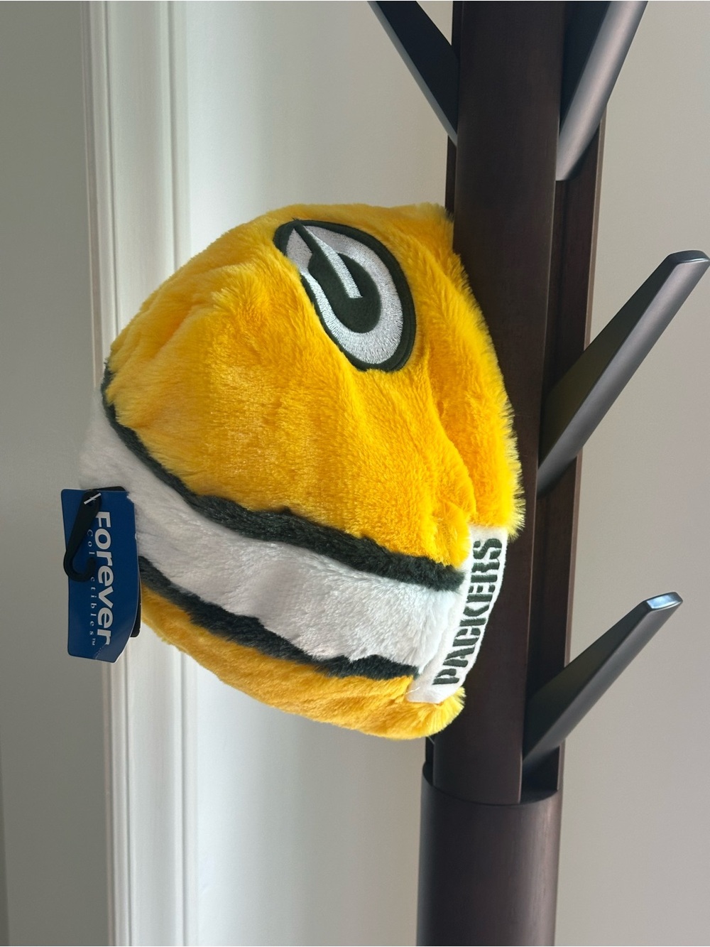 Green Bay Packers Yellow Plush Beanie Hat